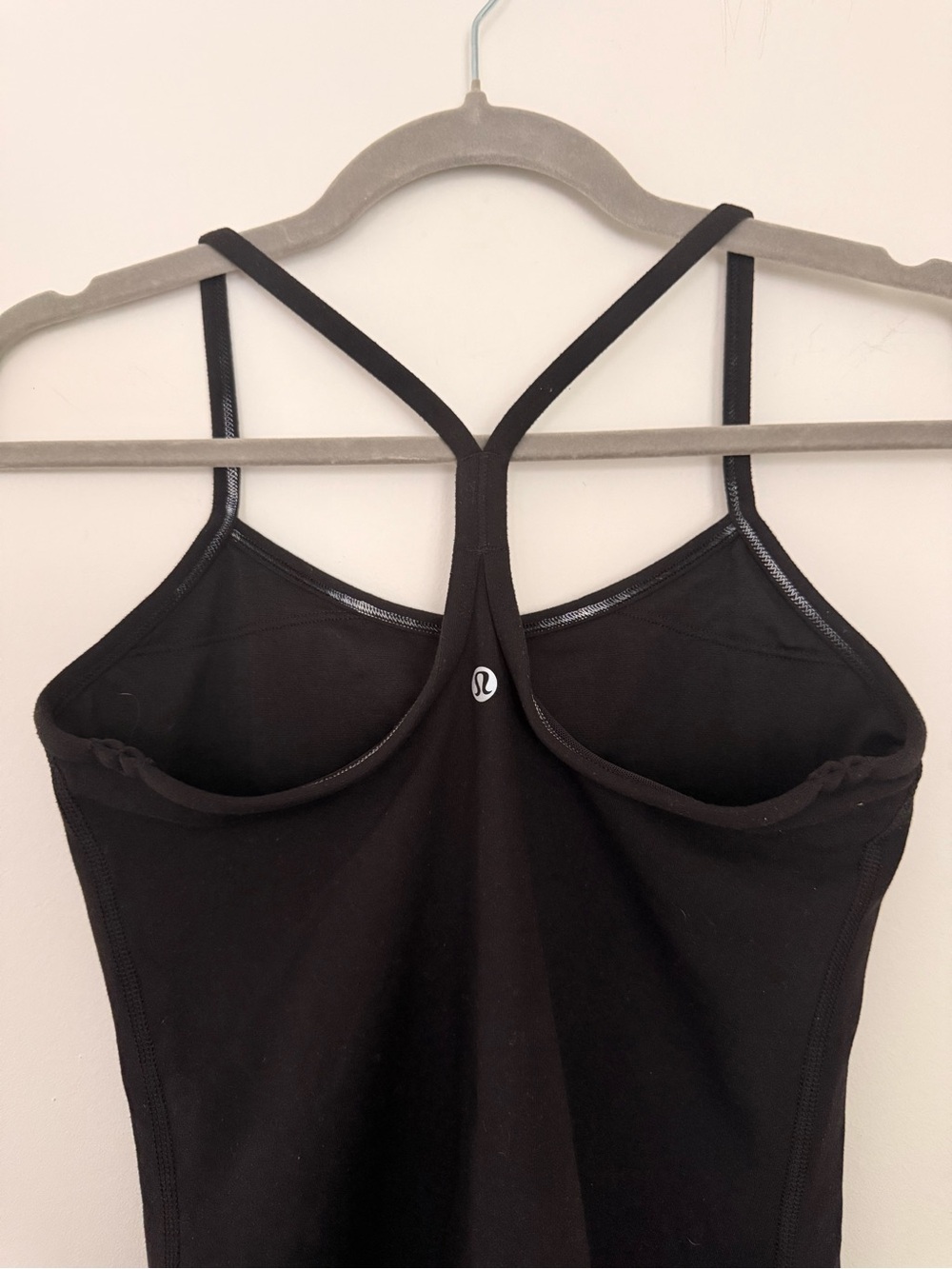 lululemon Flow Y Tank Top Black Size 4 - Picture 3 of 5